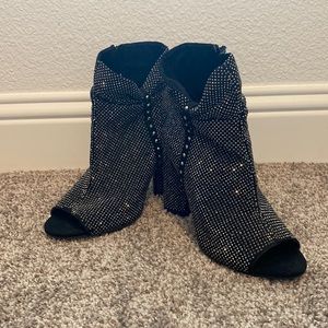 Gianni Bini rhinestone booties size 7.5